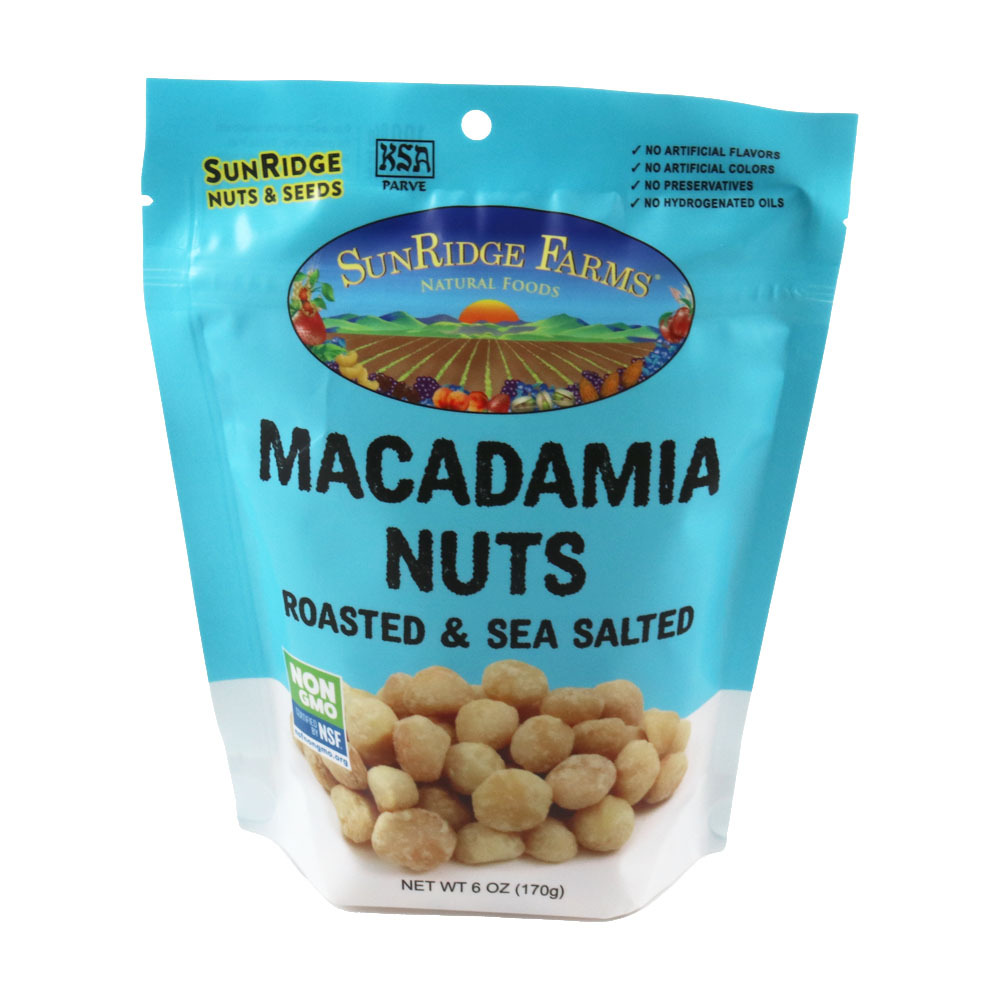 Macadamias, Dry Roasted and Salted SunRidge Farms