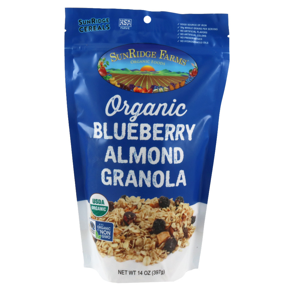 Organic Blueberry Almond Granola SunRidge Farms