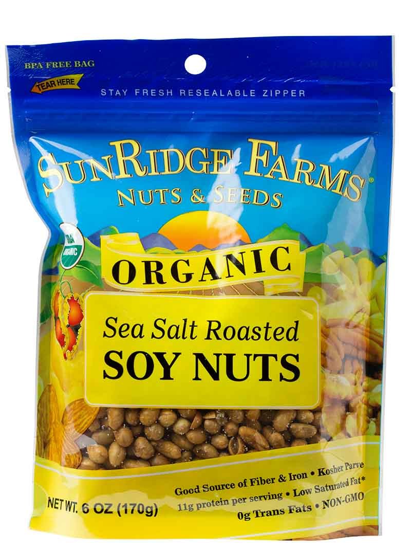 Organic Roasted and Salted Soy Nuts SunRidge Farms
