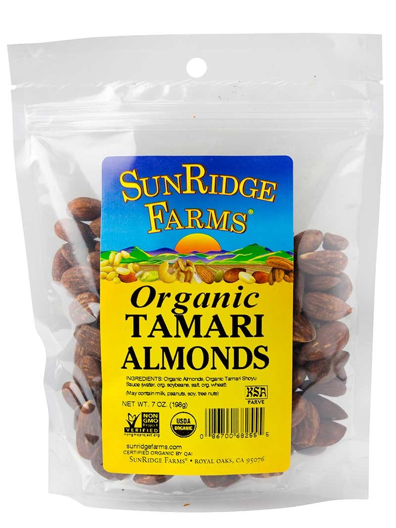 Organic Tamari Roasted Almonds SunRidge Farms