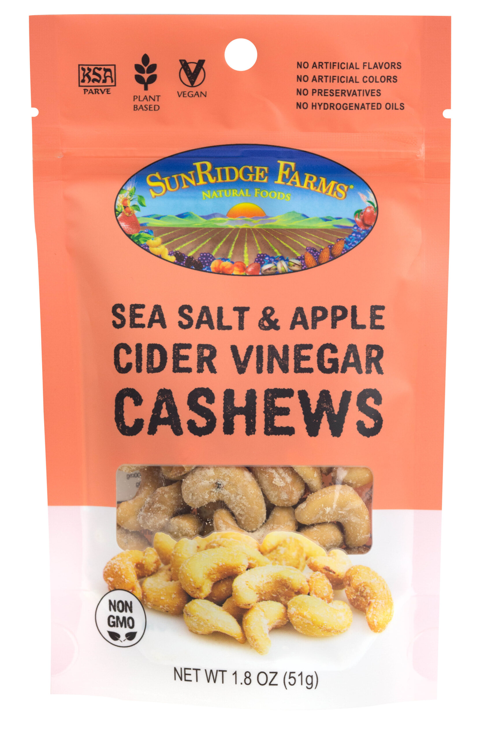 Sea Salt & Apple Cider Vinegar Cashews SunRidge Farms