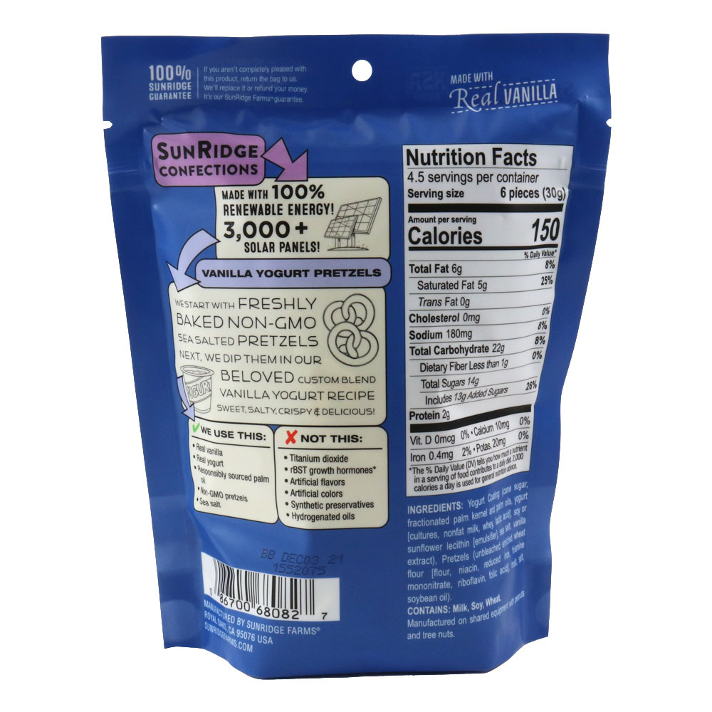 Vanilla Yogurt Pretzels SunRidge Farms