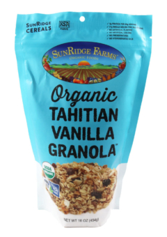 Organic Tahitian Vanilla Nut Granola - Individual, 16 oz. Bag