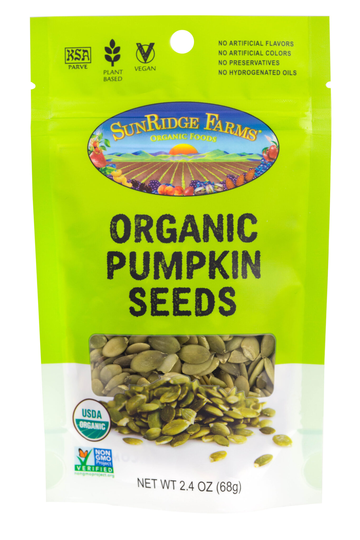 Organic Pumpkin Seeds, Grade A SunRidge Farms