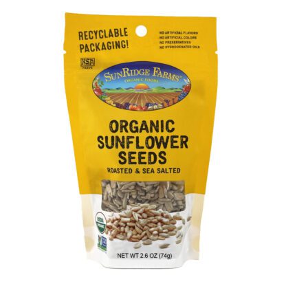 Organic Dry Roasted and Salted Sunflower Seeds - SunRidge Farms