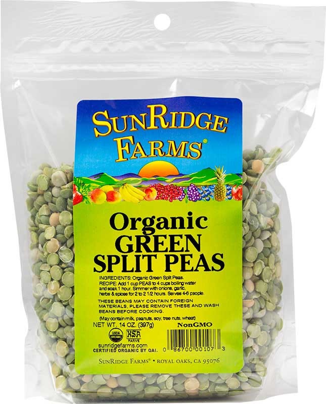 ORGANIC PEAS, Green Split U2013 Essential Organic Ingredients