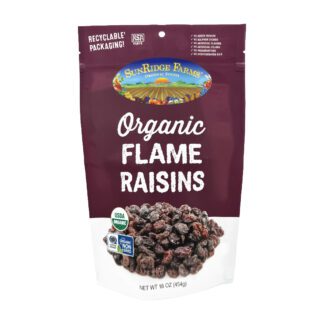 Organic Thompson Raisins - Individual, 8 oz. Bag