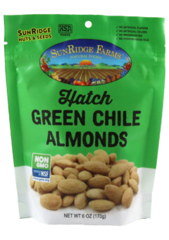 Hatch Green Chile Roasted Almonds - Individual, 6 oz. Bag