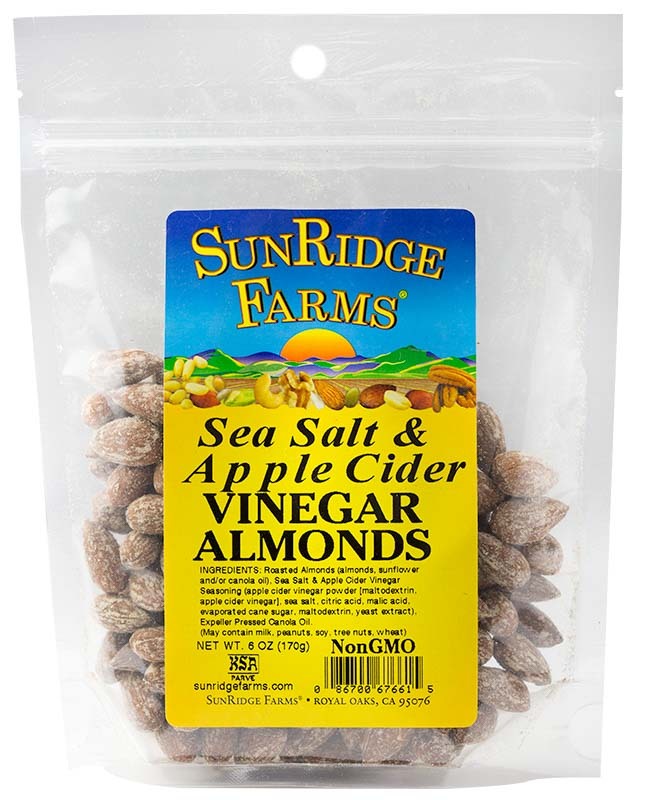 Sea Salt & Apple Cider Vinegar Almonds | SunRidge Farms