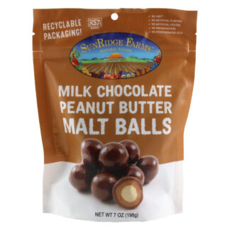 Milk Chocolate Peanut Butter Malt Balls - 6 Count, 7 oz. Bag