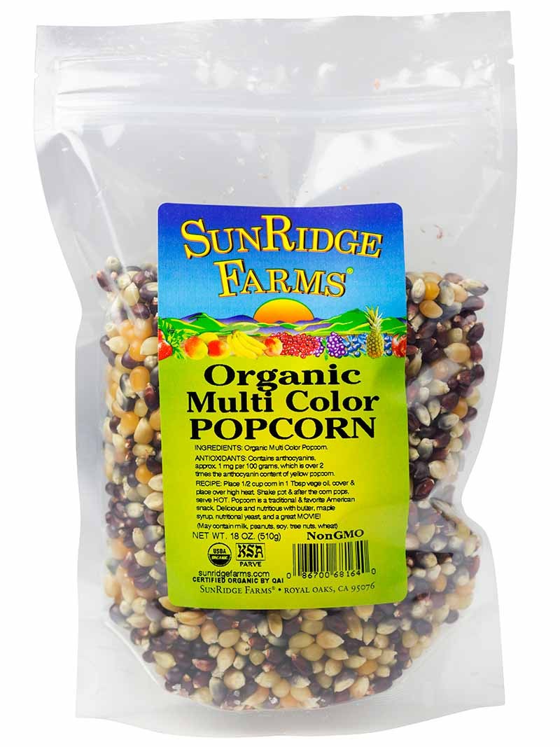 Organic Multi Color Popcorn SunRidge Farms