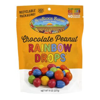 Milk Chocolate Peanut Rainbow Drops - 6 Count, 8 oz. Bag