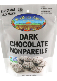 Dark Chocolate Nonpareils - Individual, 8 oz Bag