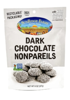 Dark Chocolate Nonpareils - Individual, 8 oz Bag