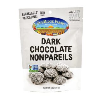 Dark Chocolate Nonpareils - Individual, 8 oz Bag