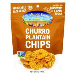 Churro Plantain Chips - 12 Count, 12 oz. Bag