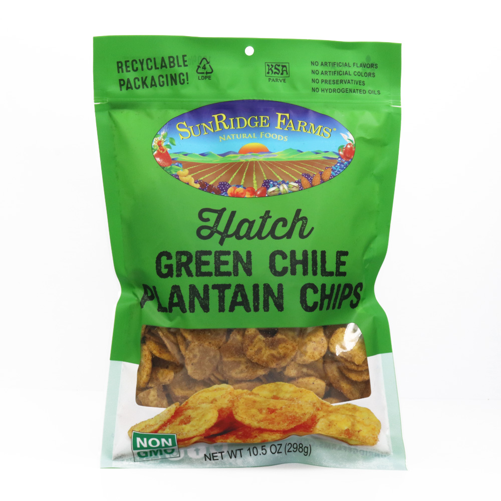 Hatch Chile Plantain Chips - Individual, 10.5 oz. Bag