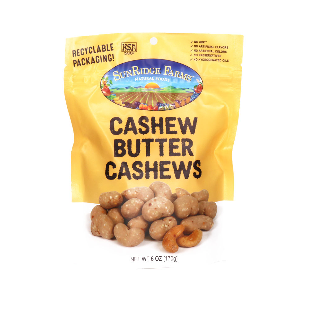 Cashew Butter Cashews - 12 Count, 6 oz. Bag