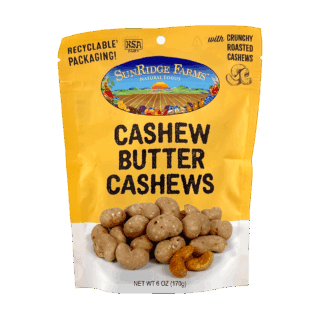 Cashew Butter Cashews - 12 Count, 6 oz. Bag